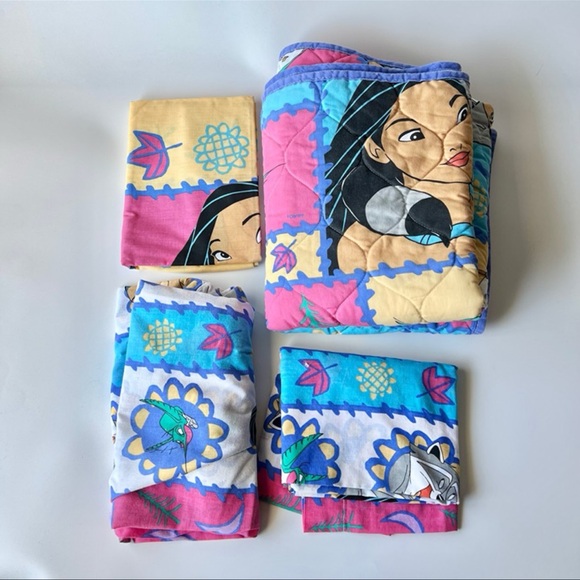 Disney Other - Vintage Disney Pocahontas Crib / Toddler Bedding Set